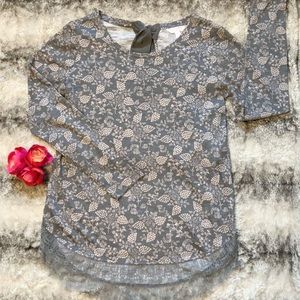 Women’s LC Long Sleeve Blouse w/ Lace Trim